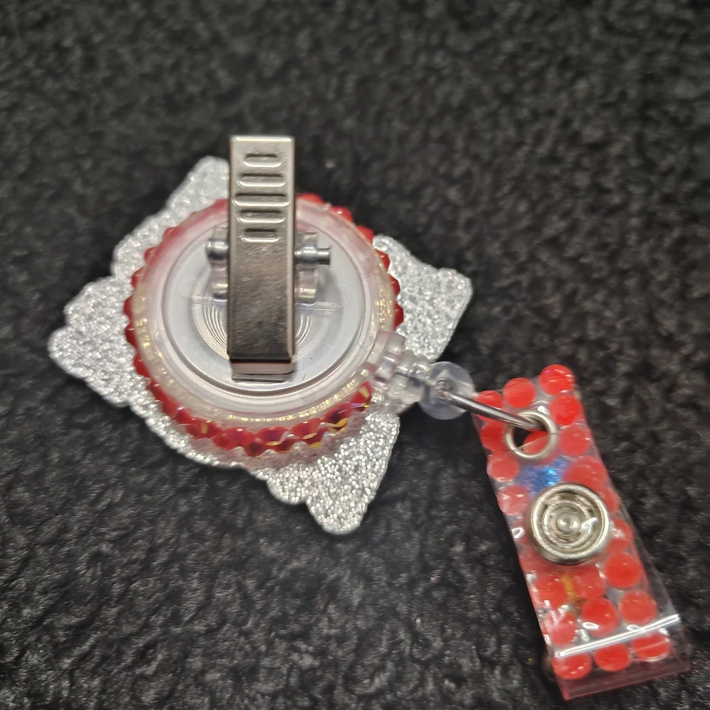 Stitch Ho Ho HoChristmas Retractable Badge Reel Work Id Holder Name Id Holder